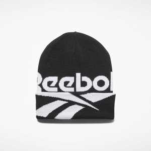 Czapka Damskie Reebok Classic Lost and Found Beanie Czarne PL 65WJIYD